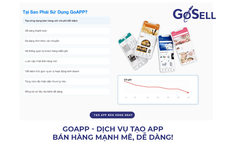 GoAPP - Dịch vụ tạo app bán hàng mạnh mẽ, dễ dàng