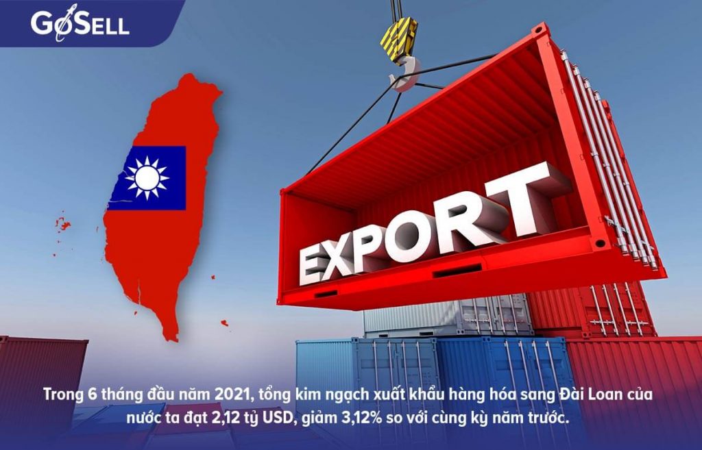Tổng quát tình hình xuất khẩu hàng hóa sang Đài Loan