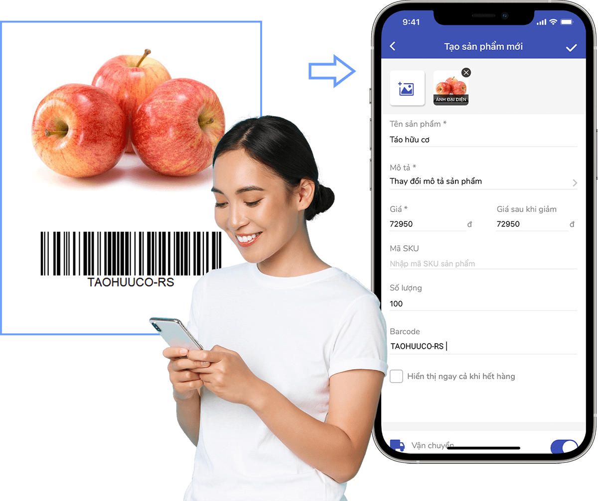 Barcode creation feature