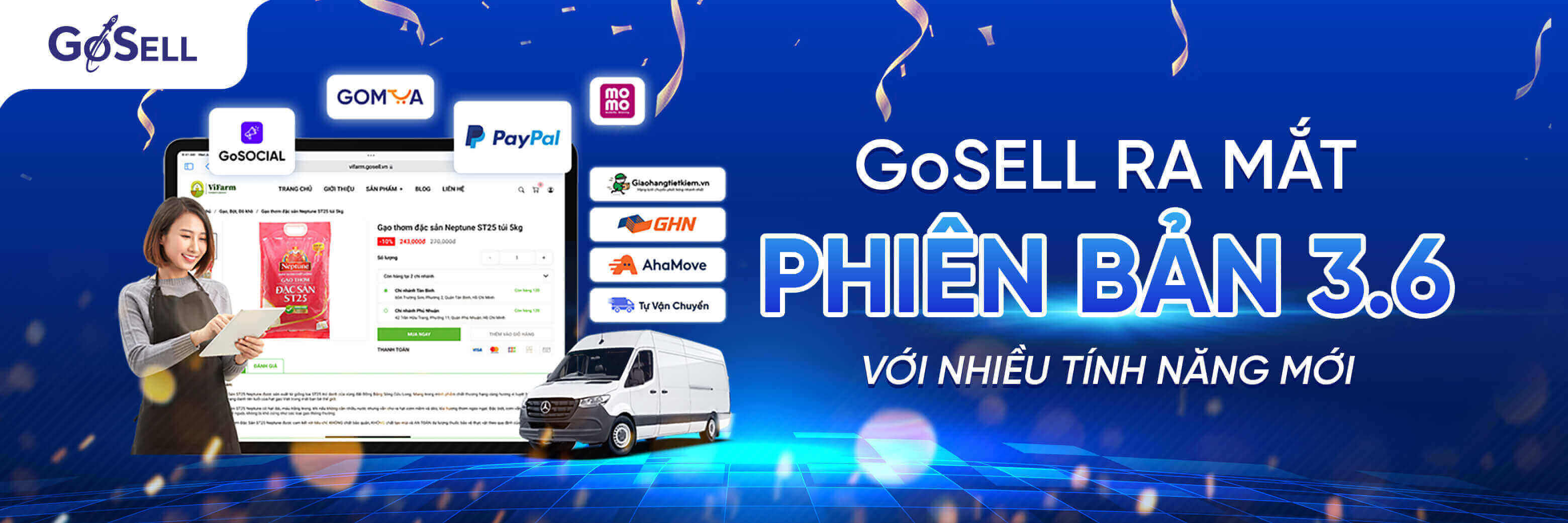GoSell ra mắt phiên bản 3.6
